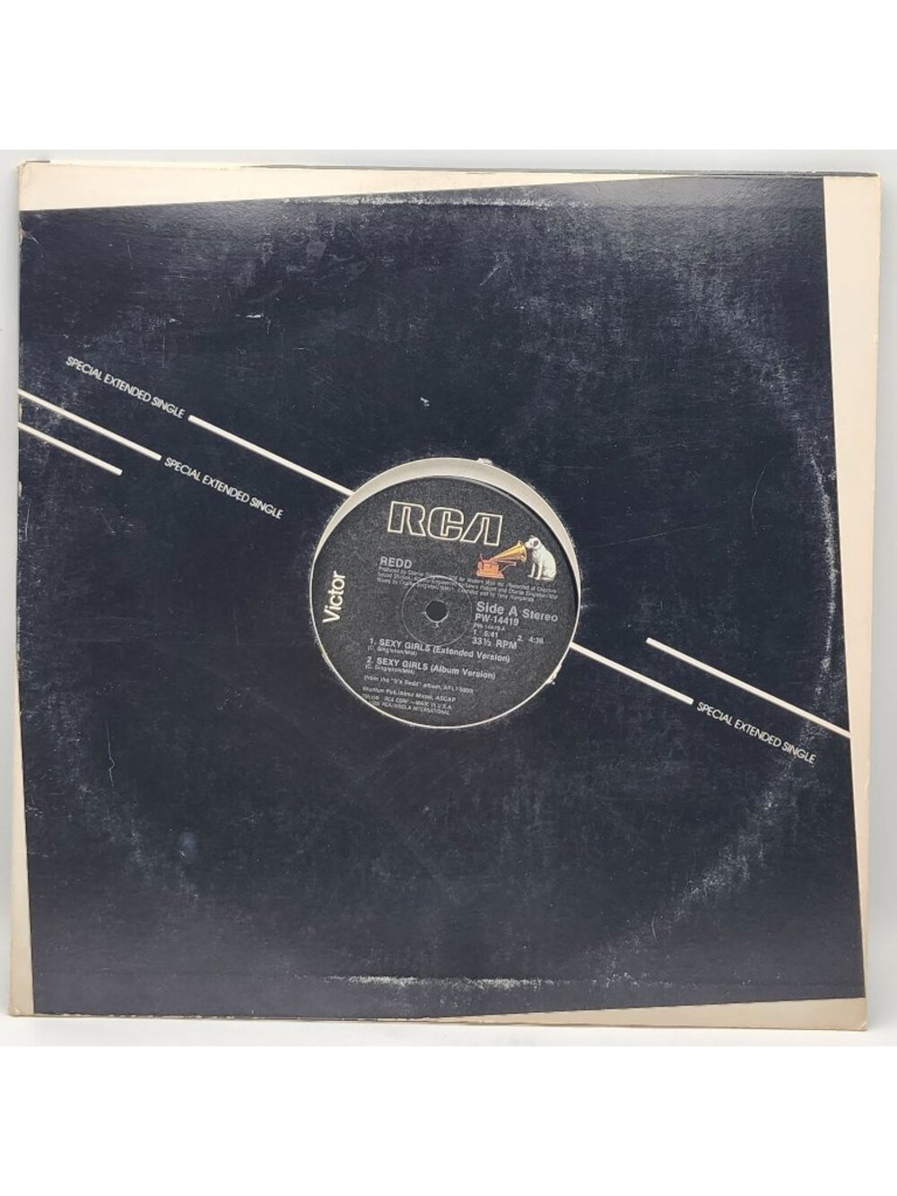 Redd Sexy Girls 12 Inch Vinyl Record RCA Victor 1986 Special Extended Single PW